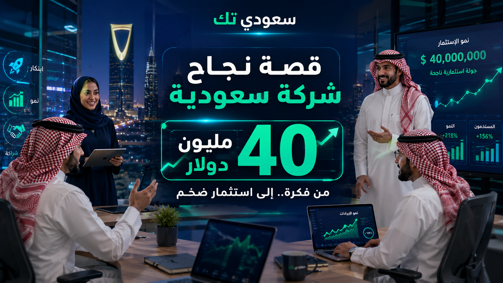 قصة نجاح شركة سعودية ناشئة جمعت 40 مليون دولار: كيف تحولت من فكرة إلى استثمار ضخم؟