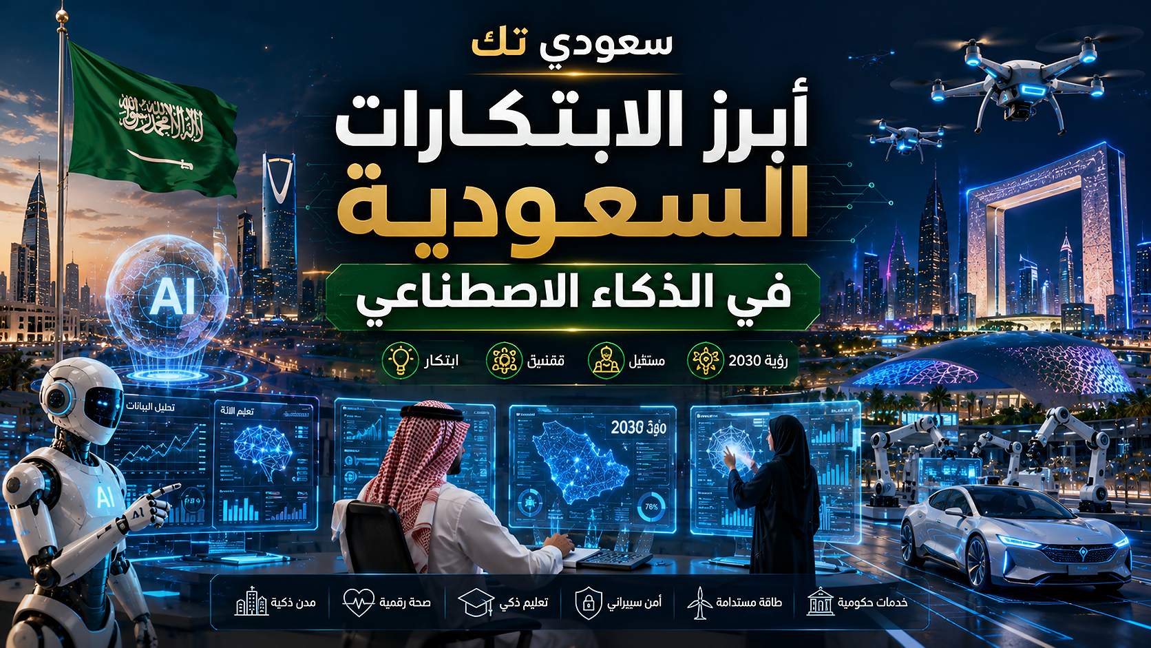 أبرز الابتكارات السعودية في مجال الذكاء الاصطناعي: كيف تقود المملكة مستقبل التقنية؟